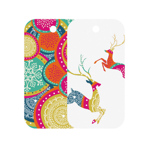 Gift Tags Bright Reindeer Set - 20/pack