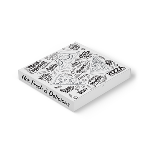 Trend Pizza Slice Text 12" SF White - 100/Bundle