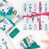 Nutcracker and Stars Wrap Jade Pink Peach Gold