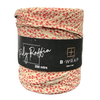 Star Raffia 5mm X 200mtrs Red on Natural