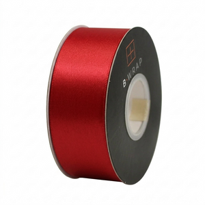 Double Sided Satin 38mm X 30mtrs Red