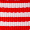 Grosgrain Stripe 15mm X 25mtrs Red White