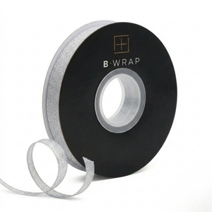Metallic Tafetta 6mm x 25mtrs Silver