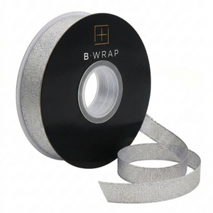 Metallic Tafetta 15mm x 25mtrs Silver