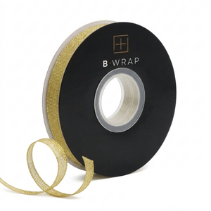 Metallic Tafetta 6mm x 25mtrs Gold