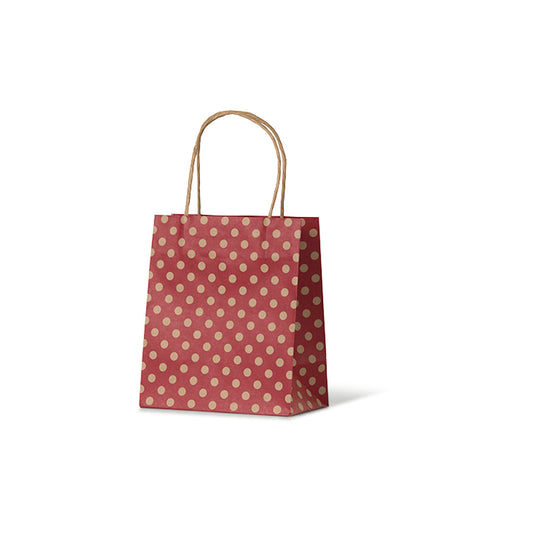 Red Spot Kraft Toddler Paper Bag