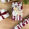 Vintage Candle Wrap Burgundy Gold