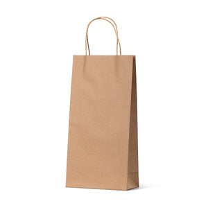 Brown Kraft Double Wine Bag