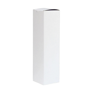 Wine 1 Bottle Box White 89x89x343mm