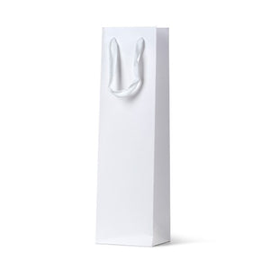 Deluxe White Single Wine Bag