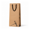 Brown Kraft Corkscrew Double Wine Bag
