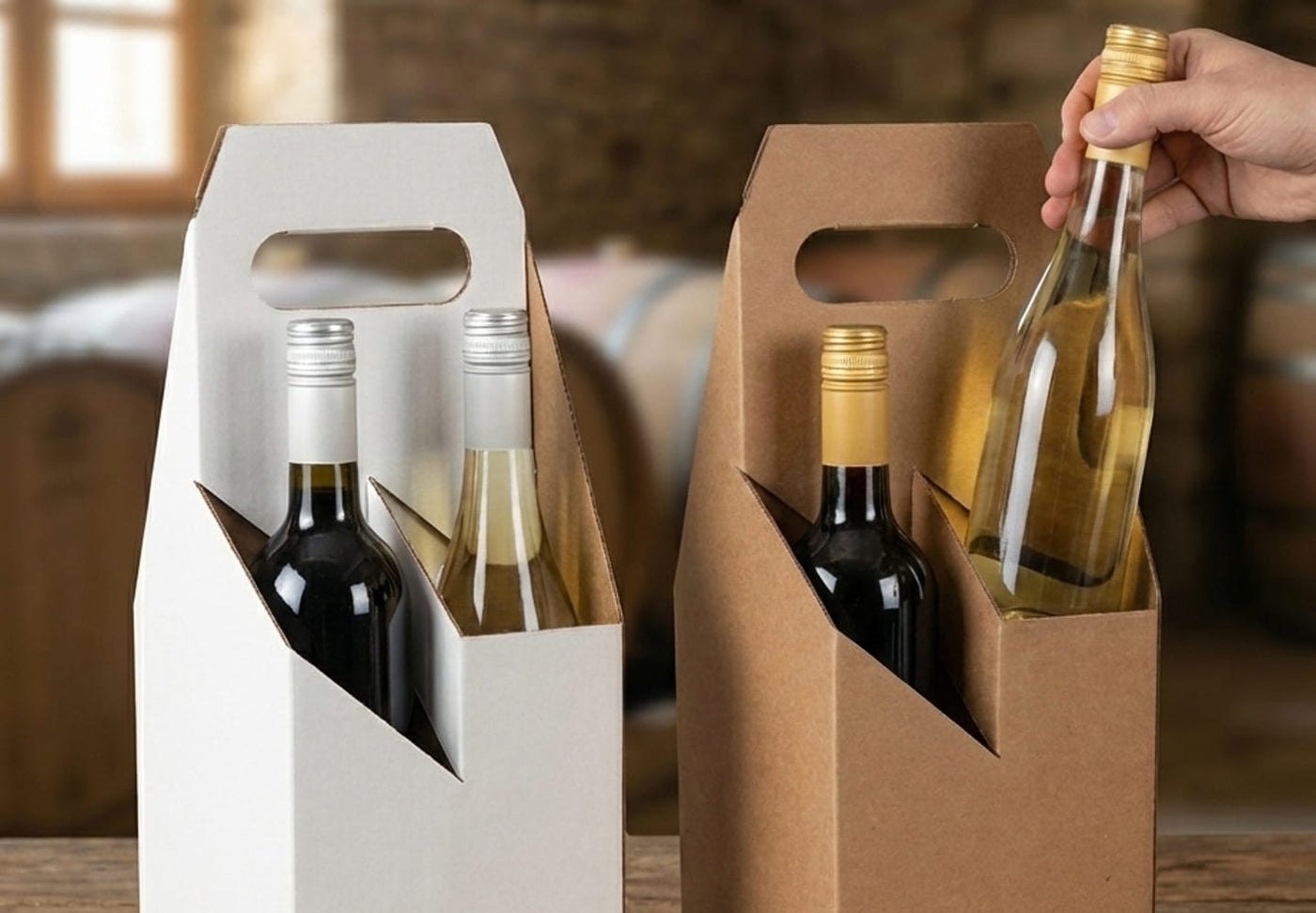 Wine Bottle Carriers and Boxes