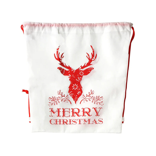 Xmas Deer Small Backpack Non Woven Bag