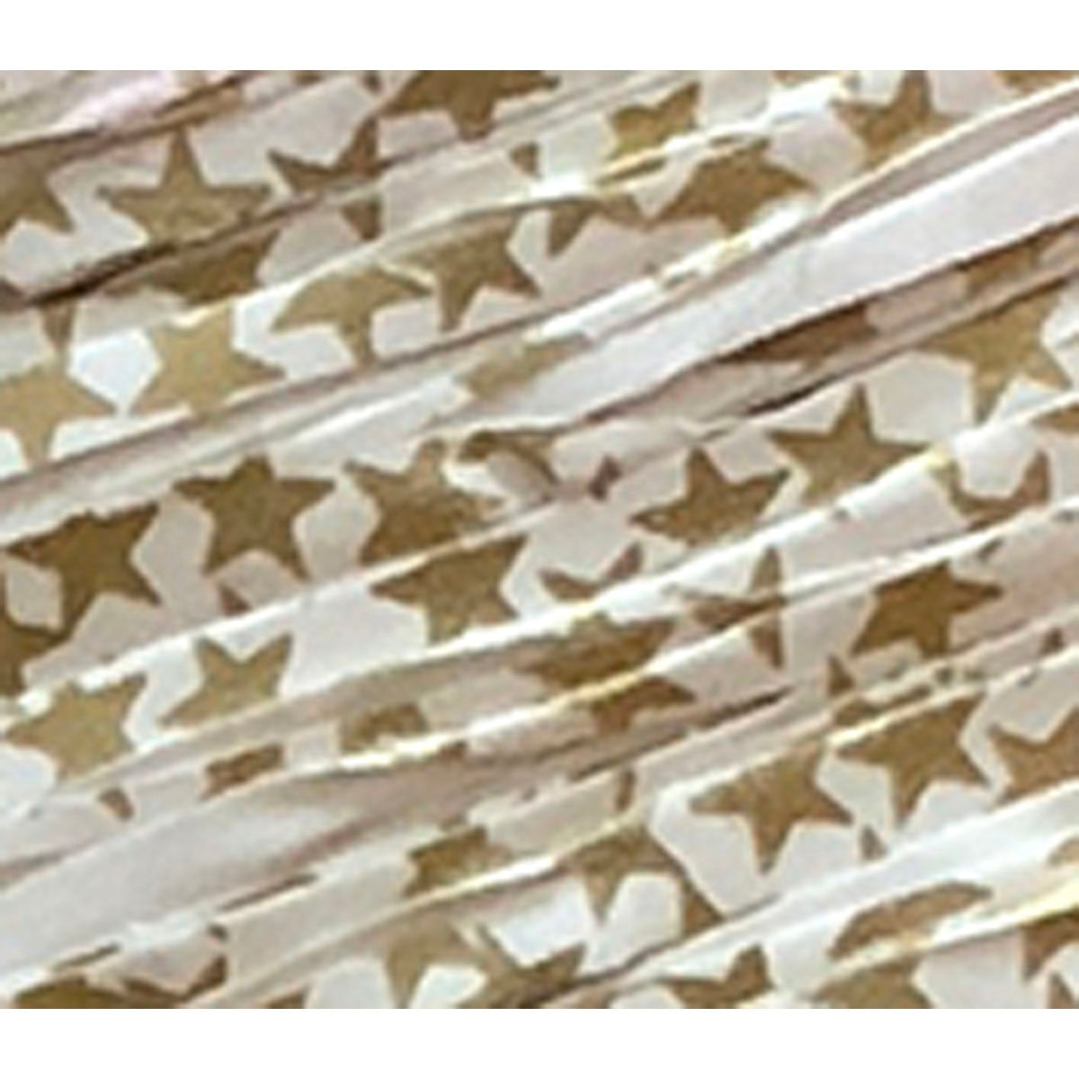 Star Raffia 5mm X 200mtrs Gold on White