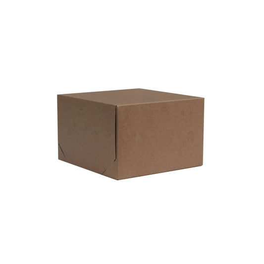 2 Piece Gift Box Natural Kraft 203x203x152mm