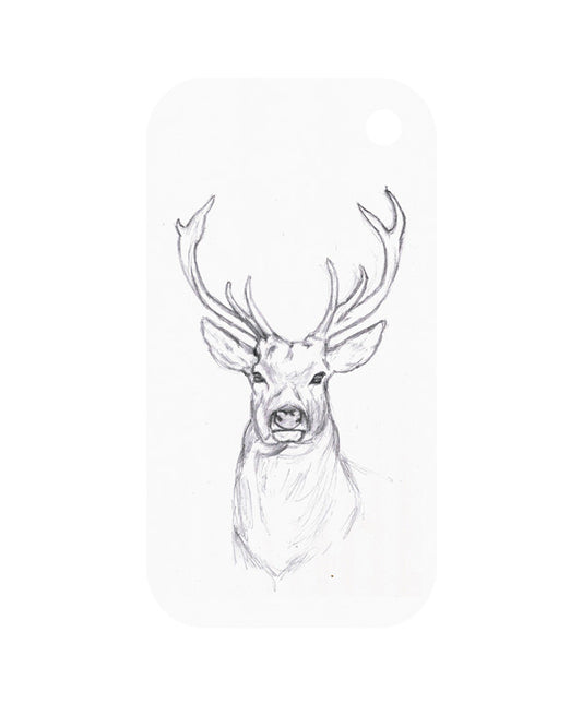 Gift Tags Deer On White