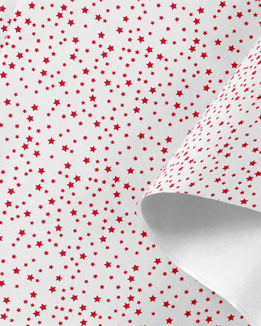 Stars Tissue Paper Red