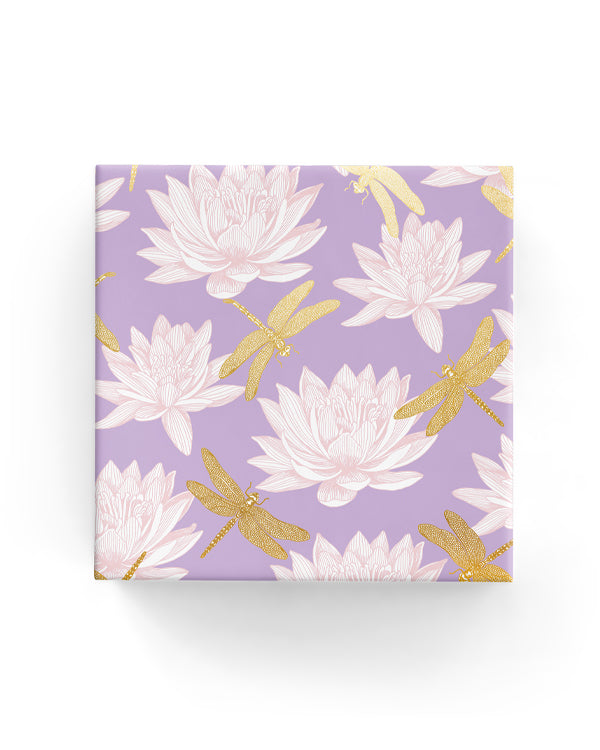 Dragonfly Lily Wrap Lilac Pink Gold