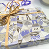 Castles Wrap Taupe Purple