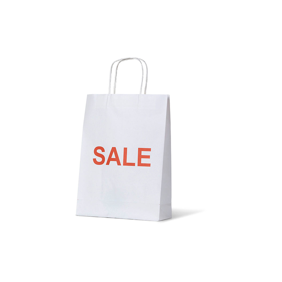 White Kraft Small Paper Bag with Sale Printing