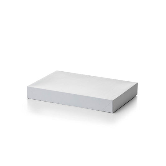 Two Piece Apparel Box White Gloss 241x380x51mm